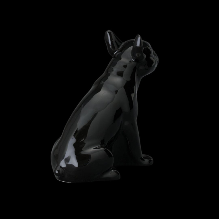 Ceramiczna urna dla zwierząt Buldog czarny połysk  (2).jpg