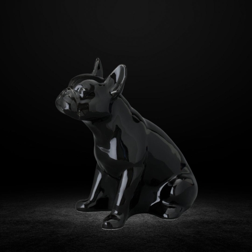 Ceramiczna urna dla zwierząt Buldog czarny połysk  (5).jpg