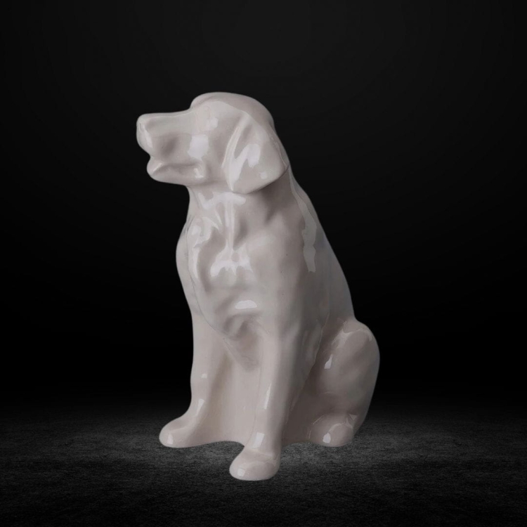 Ceramiczna urna dla zwierząt pies Golden bezbarwny połysk (5).jpg