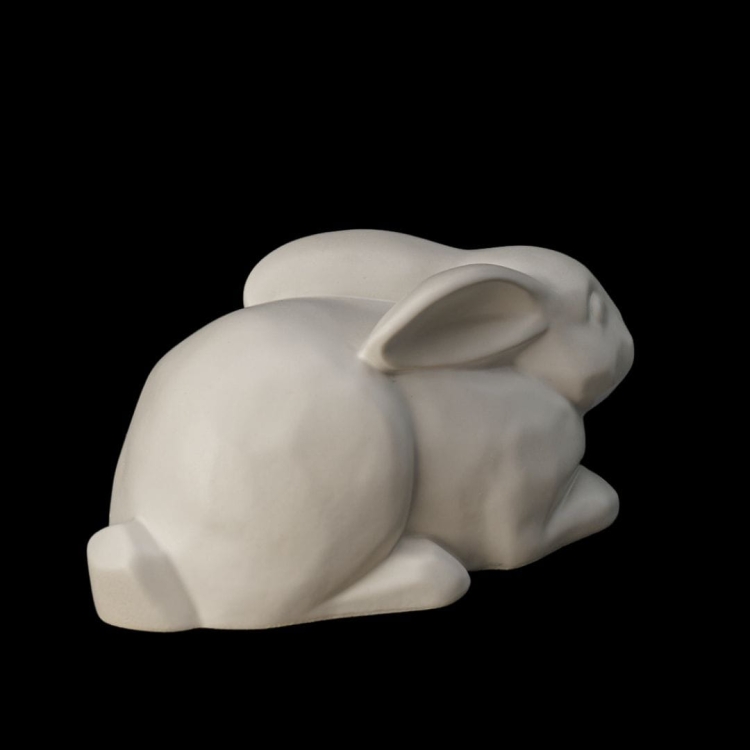 Ceramiczna urna dla zwierząt królik biały mat (2).jpg