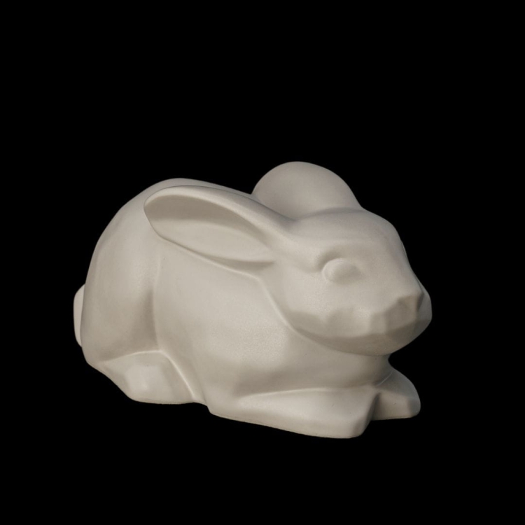 Ceramiczna urna dla zwierząt królik biały mat (4).jpg