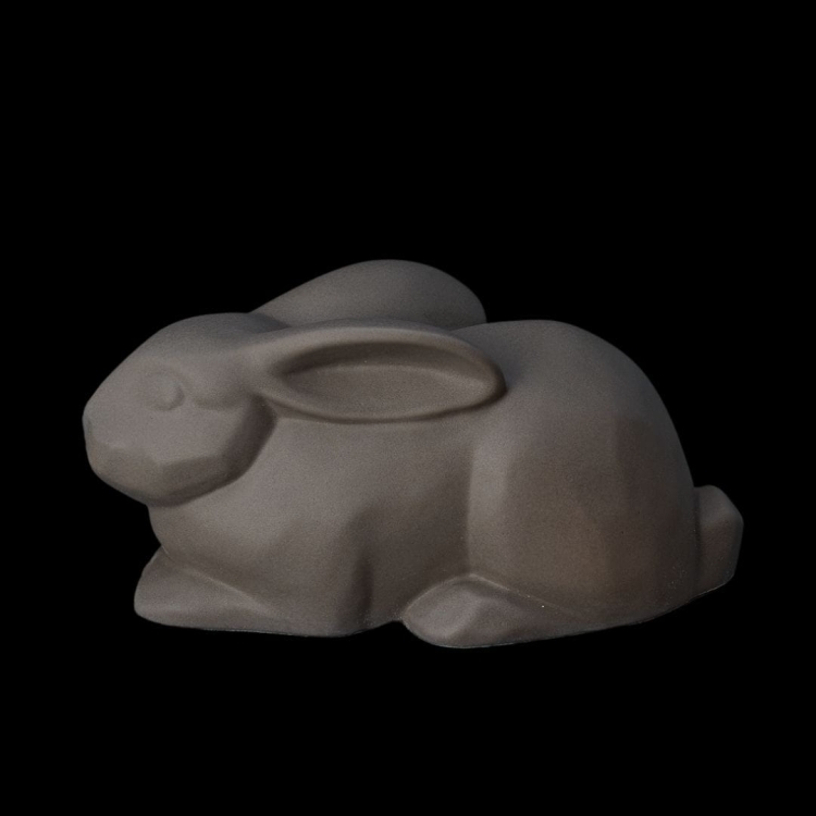 Ceramiczna urna dla zwierząt królik szary mat (3).jpg