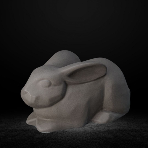 Ceramiczna urna dla zwierząt królik szary mat (5).jpg