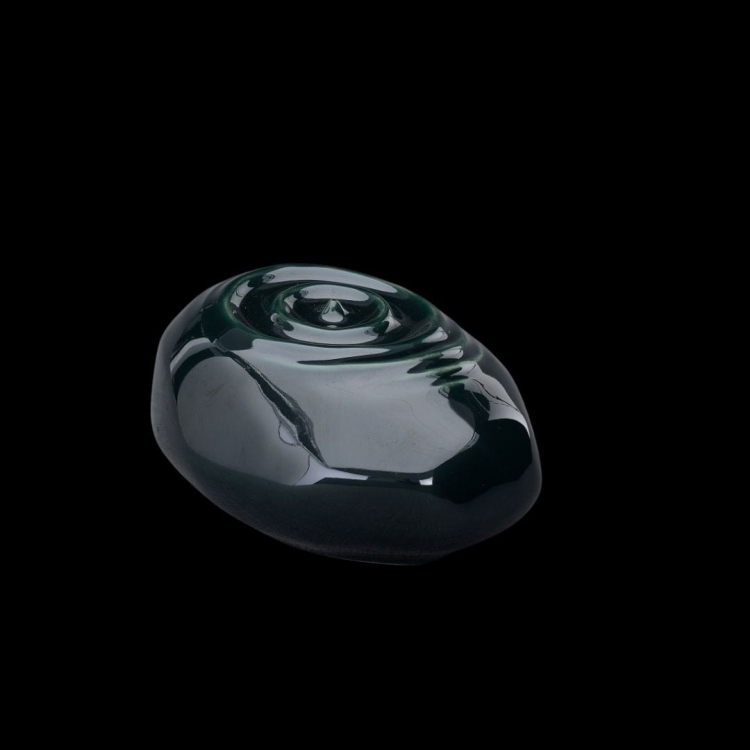 Ceramiczna urna pamiątkowa Kropla czasu butelkowa zieleń połysk (2).jpg