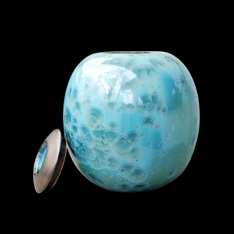 Lumea - Urna ceramiczna - błękitne szkliwo krystaliczne (5).png